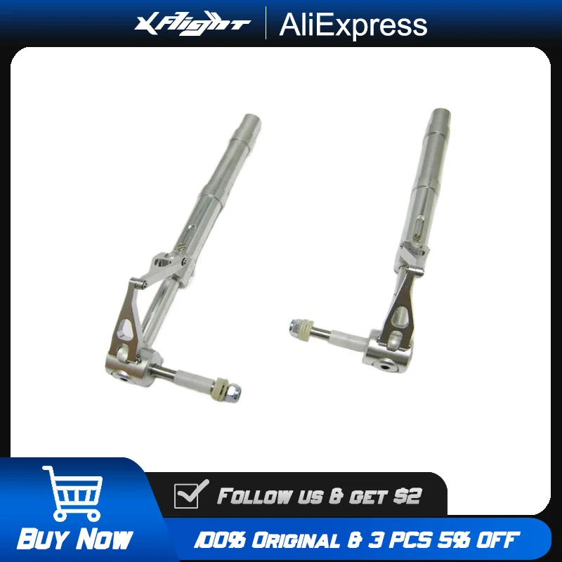 

Metal Shock Absorbing Landing Gear Ф12.7mm 150mm for RC Airplane Drone Helicopter Durable Aluminum Alloy Model Aircraft Parts