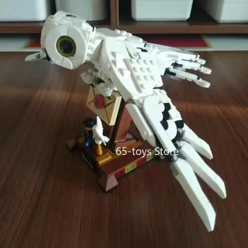 Blocos De Construção De Coruja Hedwig, Brinquedo Modelo, 634 Unidades