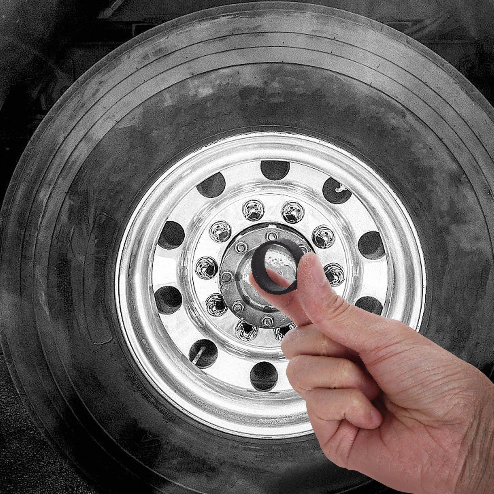 

10pcs Car Lock Nuts Hub Centric Rings Wheel Lock Key Replacement For Trucks Buses 2.60X2.60X1.10Cm Durable Steel Easy