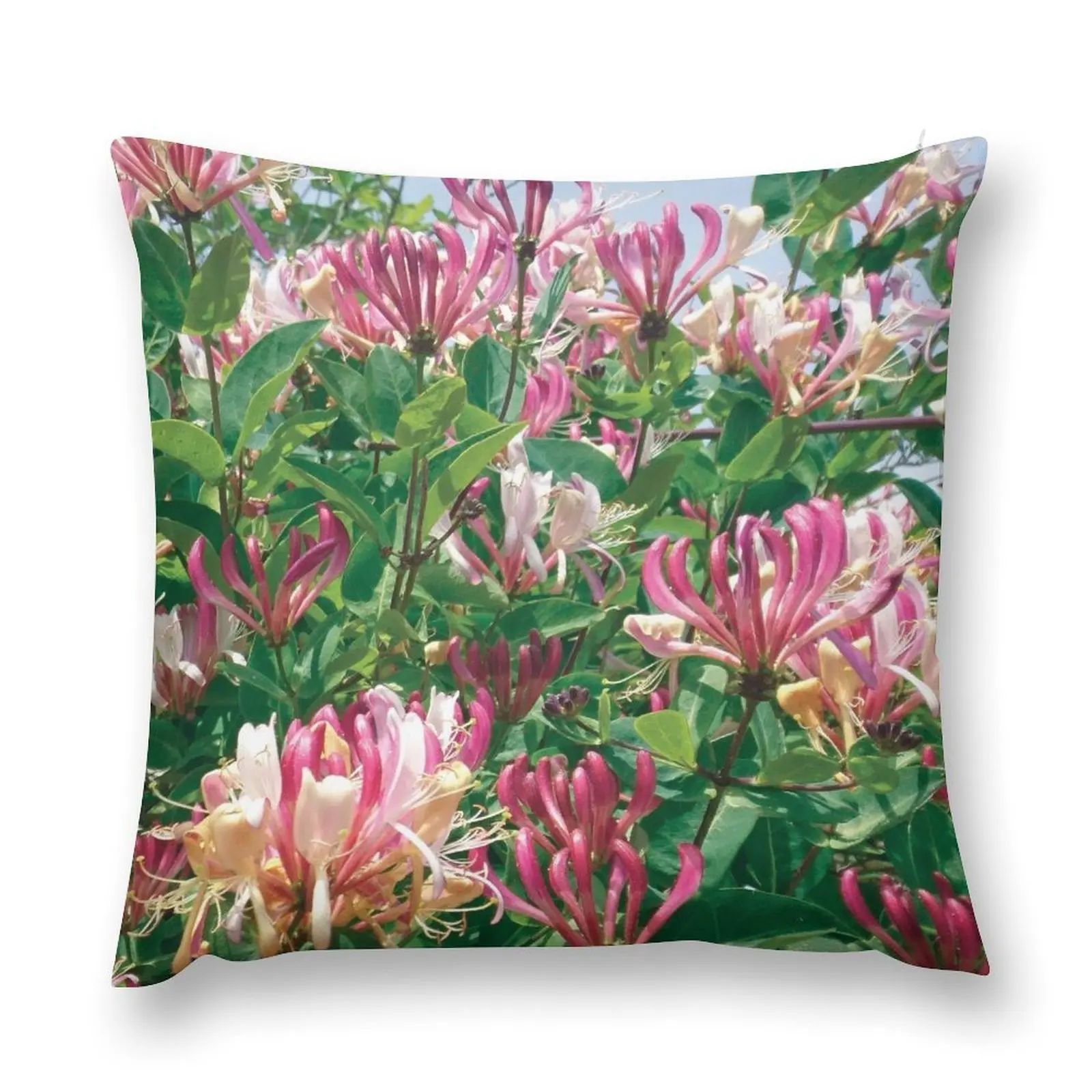 Honeysuckle flowers Throw Pillow christmas ornaments 2025 Cushions Cover Cushions For Children pillow