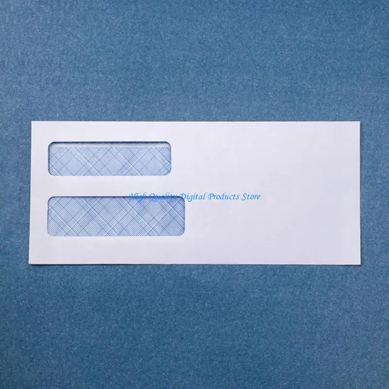 U2JE Security Pattern Envelopes With Double Address Window and Recyclable Material for Professional Document