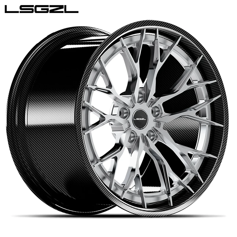 Hot-selling Carbon Fibre Wheel Hub 18 19 20 21 Inch Fit for Forged for  Macan Mera Cayenne 911 718 Refit