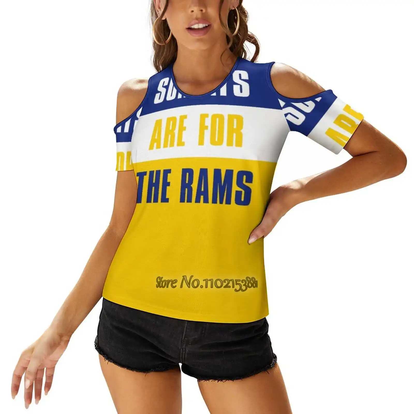 Sundays Are For The Rams Women Print T-Shirt Summer Sexy Tops Streetwear T Shirt Korean Tops Sundays Are Sundays Are For For