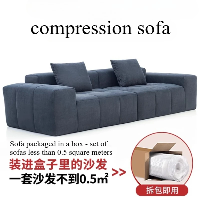 

Living Room Modular Sectional Sofa Compressed Sofa Relaxing Lazy Lounge Modern Luxury Sofa Cloth Bedroom House Couch Furniture