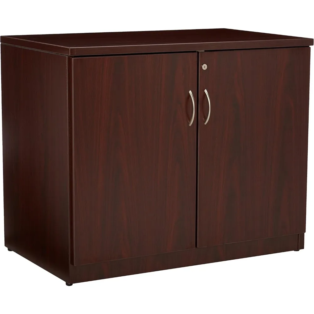 Essential Mahogany Finish Wood Bookshelf