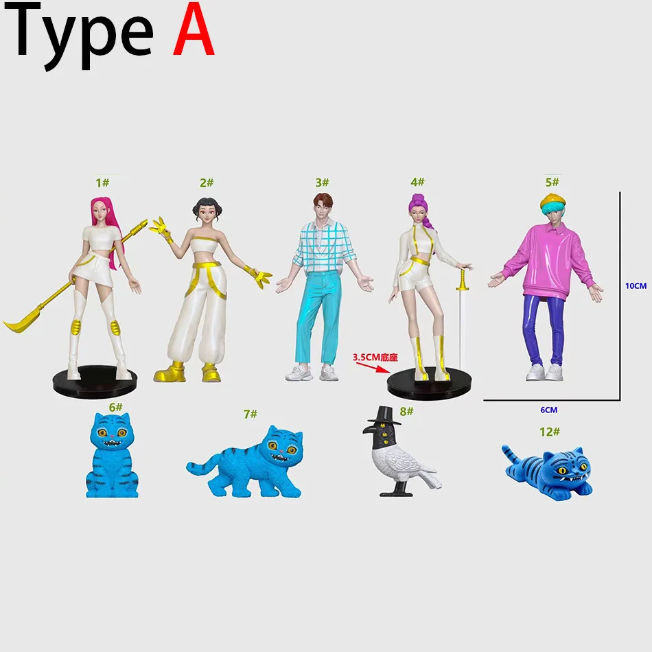 2026 Heißer Verkauf K Pop Demon Hunters Blind Box Serie Anime Figuren Ornamente Puppen Fans Kinder Geburtstagsgeschenk Zufällige Blind Box