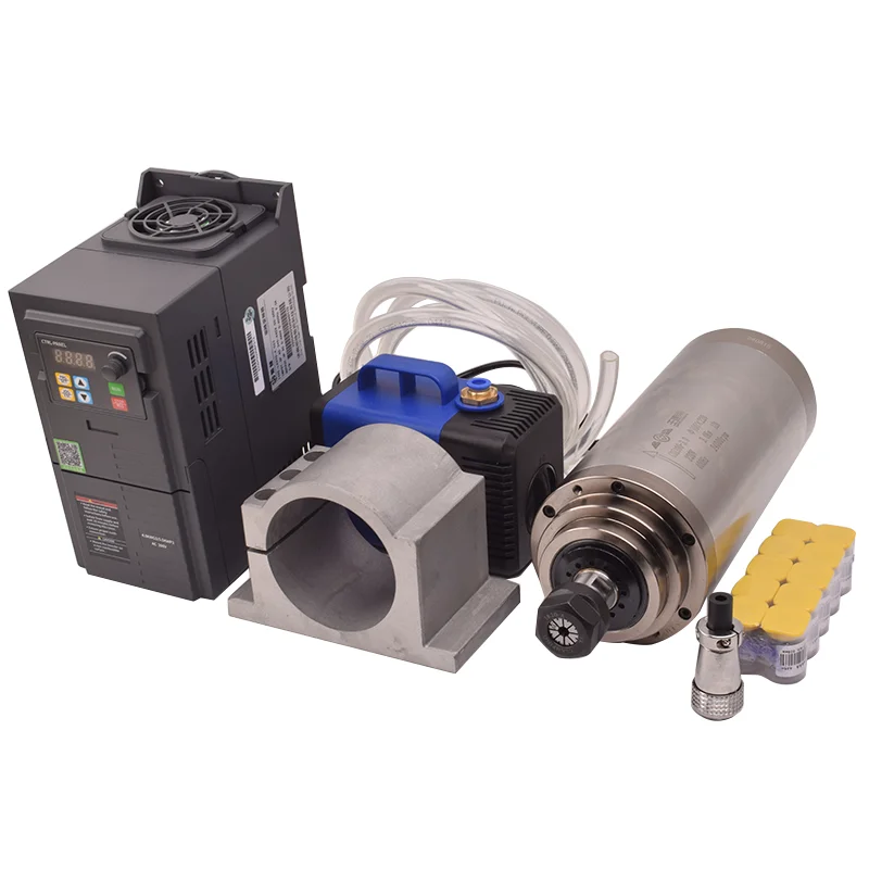 GDZ-100-3.2 ER20 24000rpm 220V Water Cooled Spindle Water Cooled Cnc Atc Spindle 3.2kw Spindle For Cnc Router Machine