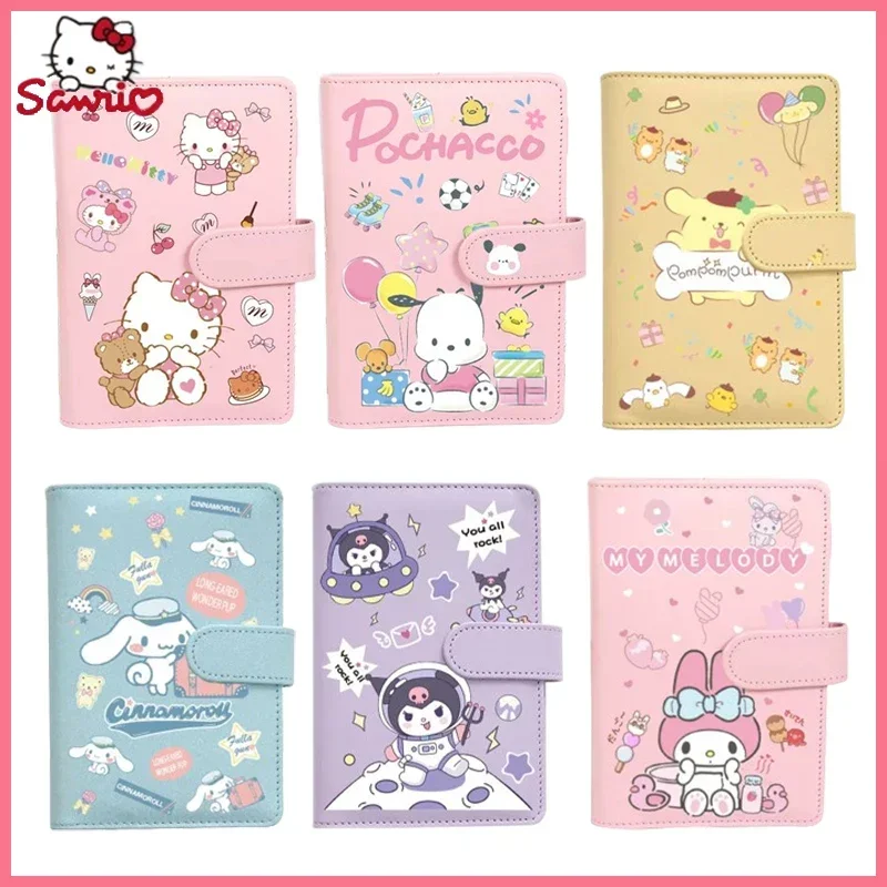 

Sanrio Kawaii Hellokitty Pocket Book My Melody 1 Pcs Small Portable Student Notepad A6 Paper Coil Book Cartoon School Supplies