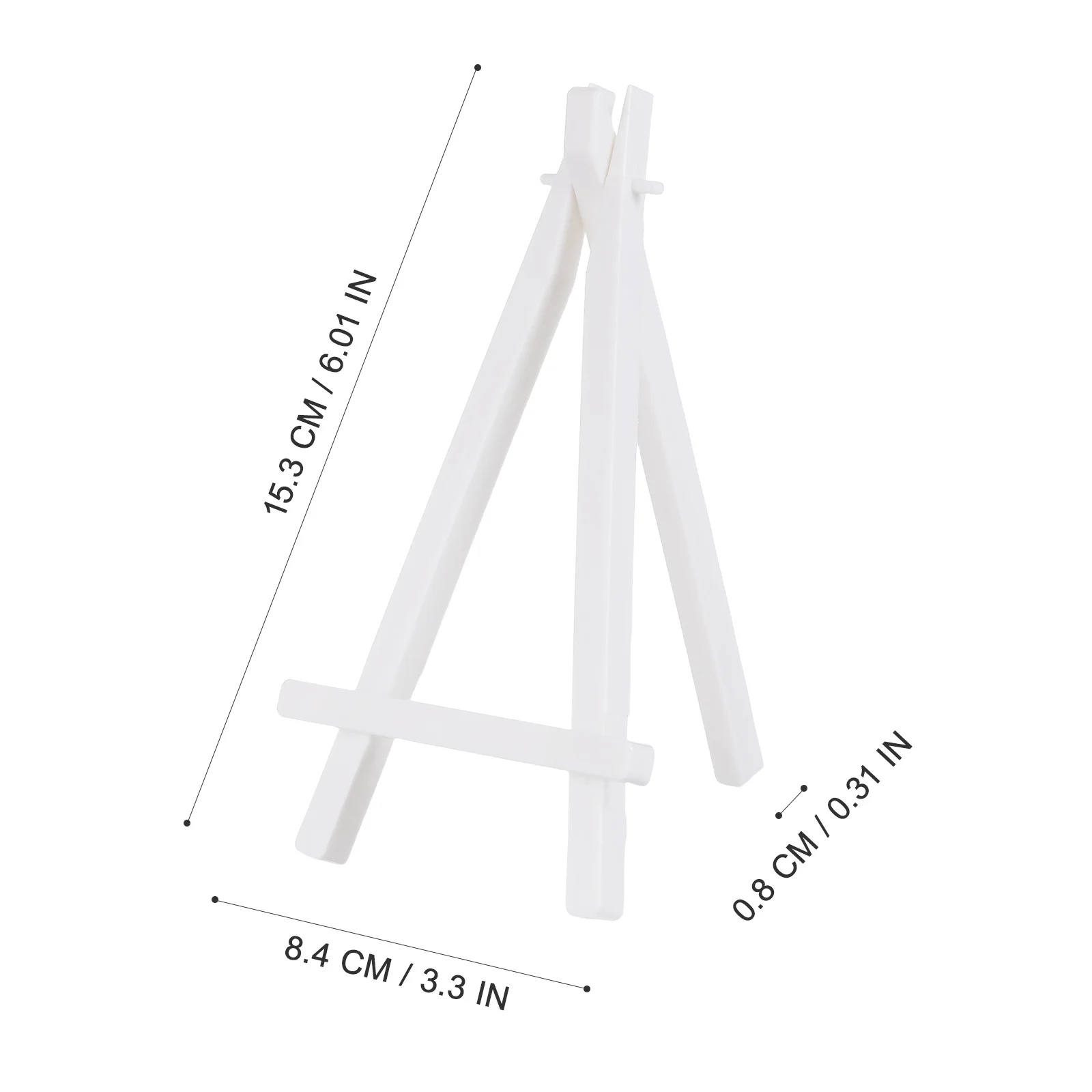 10Pcs Easel Stand Adjustable Inclination Foldable Plastic for Art Easels Display Racks Picture Stands Special Occasions