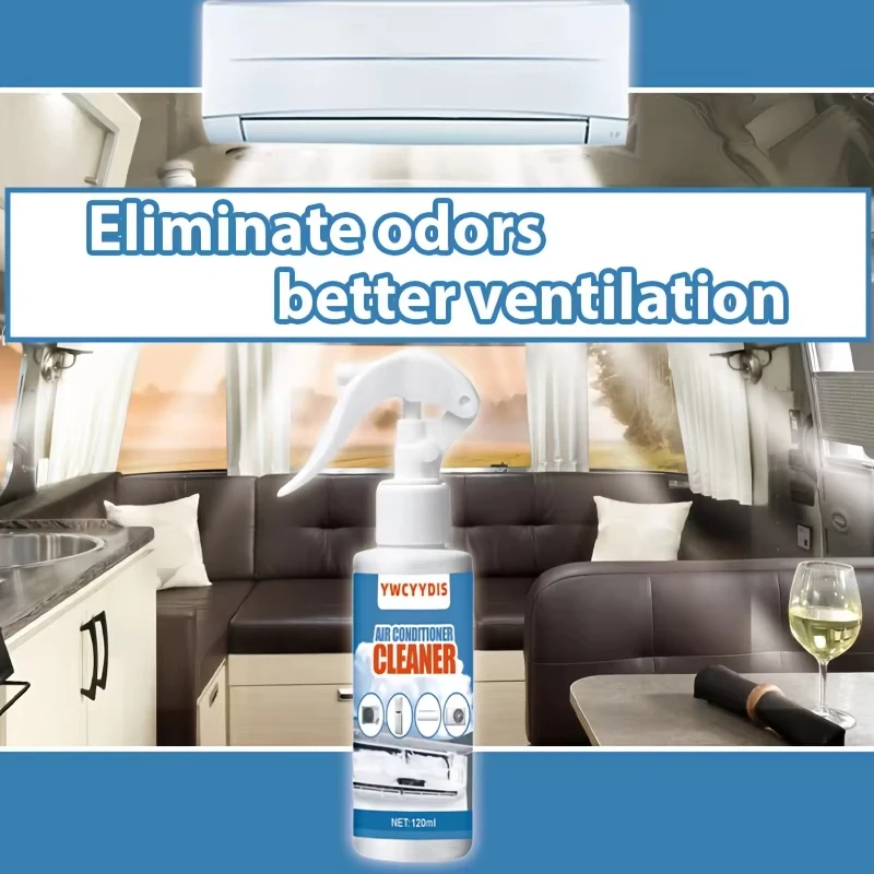 120ML Air Conditioner Foaming Cleaner Spray Deodorizer Professional Household Outside Machine Cleaning Foam Spray Deodorizer