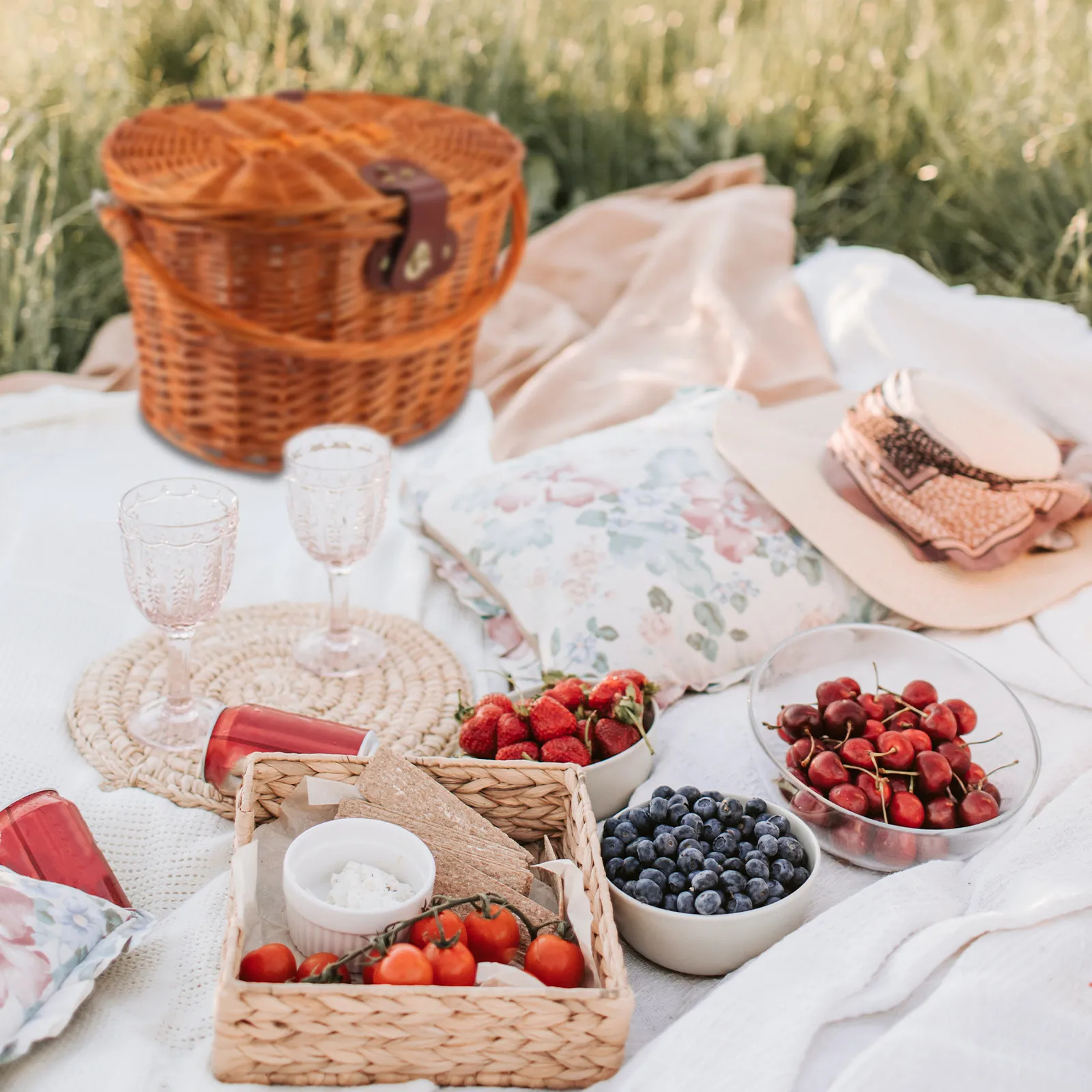 

Плетеная корзина для велосипеда на руль, коричневая, большая, с крышкой и ручкой, удобная для переноски, сумка для книг