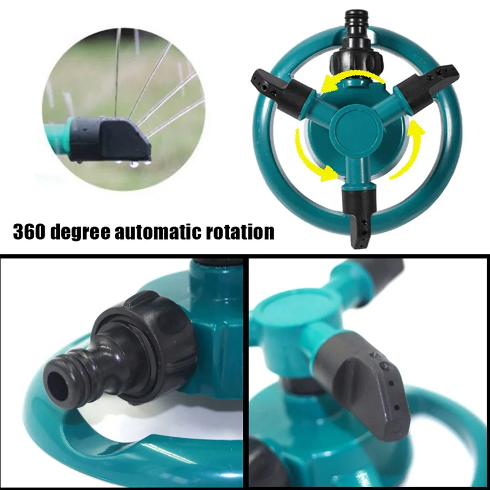 Buse d'arrosage automatique à 360 degrés, pulvérisation d'eau rotative, pour jardin et pelouse, fournitures d'irrigation
