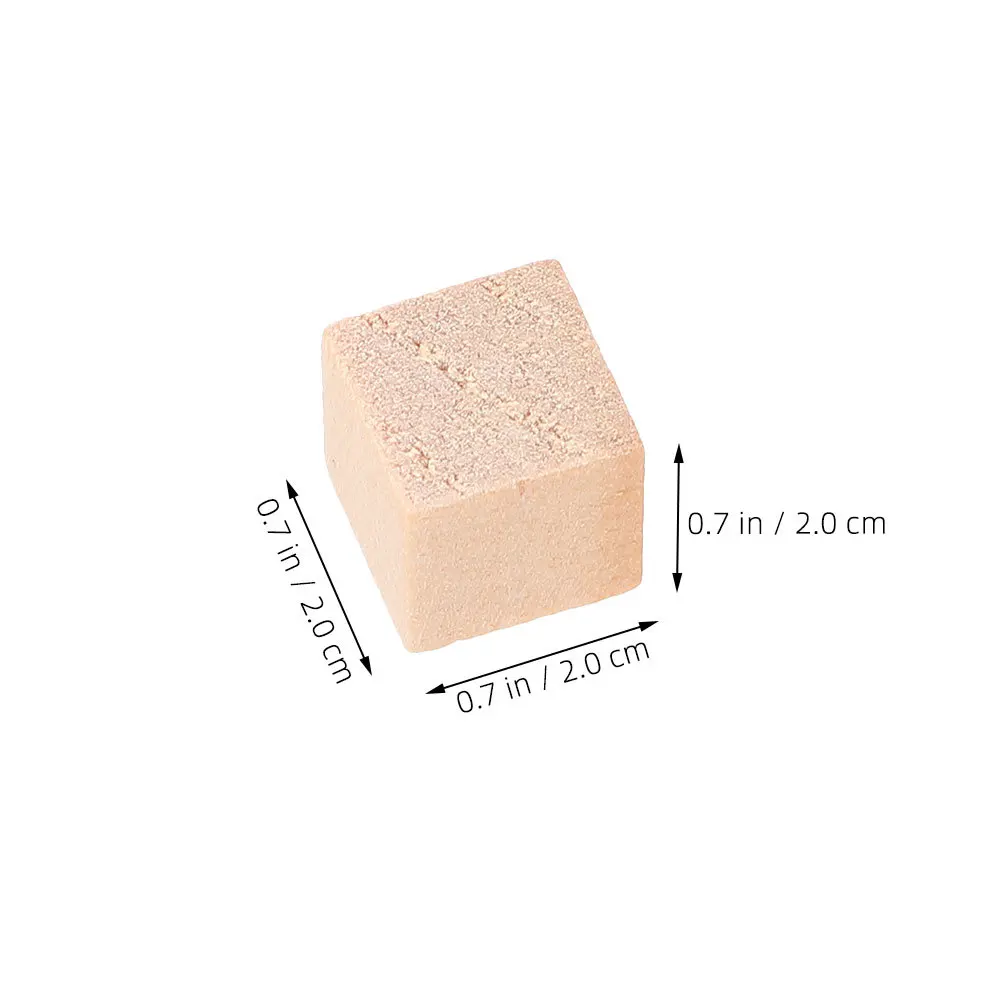 50個の松の木ブロック ミニ未完成の空白の正方形の木製キューブ 工芸品 教育DIYプロジェクト 子供の創造的発達用