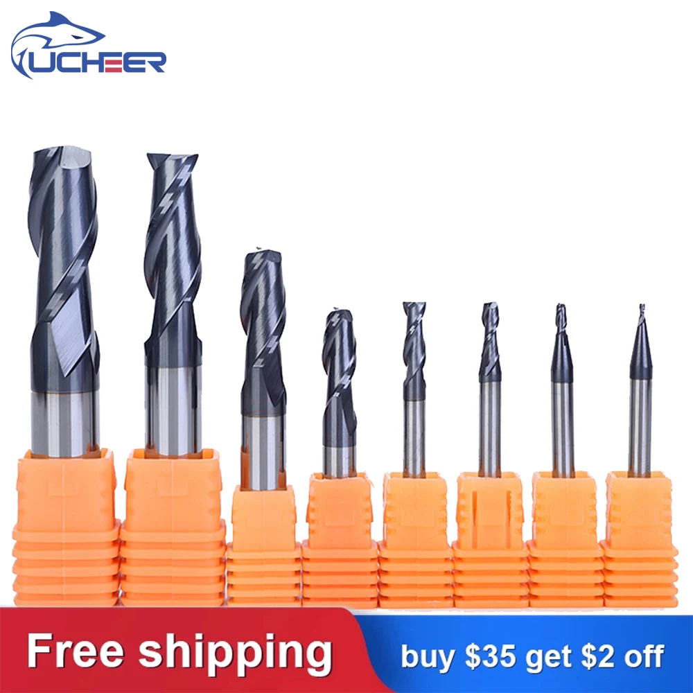 

UCHEER 1PCS HRC45 2 Flute 3/4/6mm Cutting CNC tools Alloy Carbide Milling Tungsten Steel Cutter End Mill machine router bit