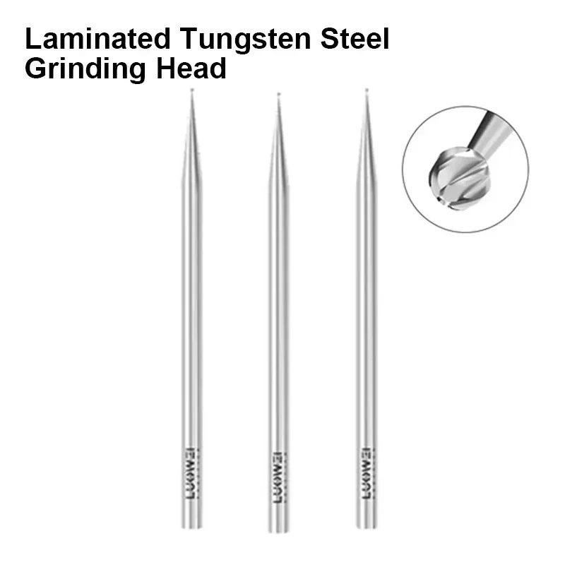 LUOWEI 0.3/0.4/0.5mm Testa di coltello da intaglio sferica per IP Android Huawei Scheda madre CPU Testa di lucidatura per riparazione giunti di saldatura