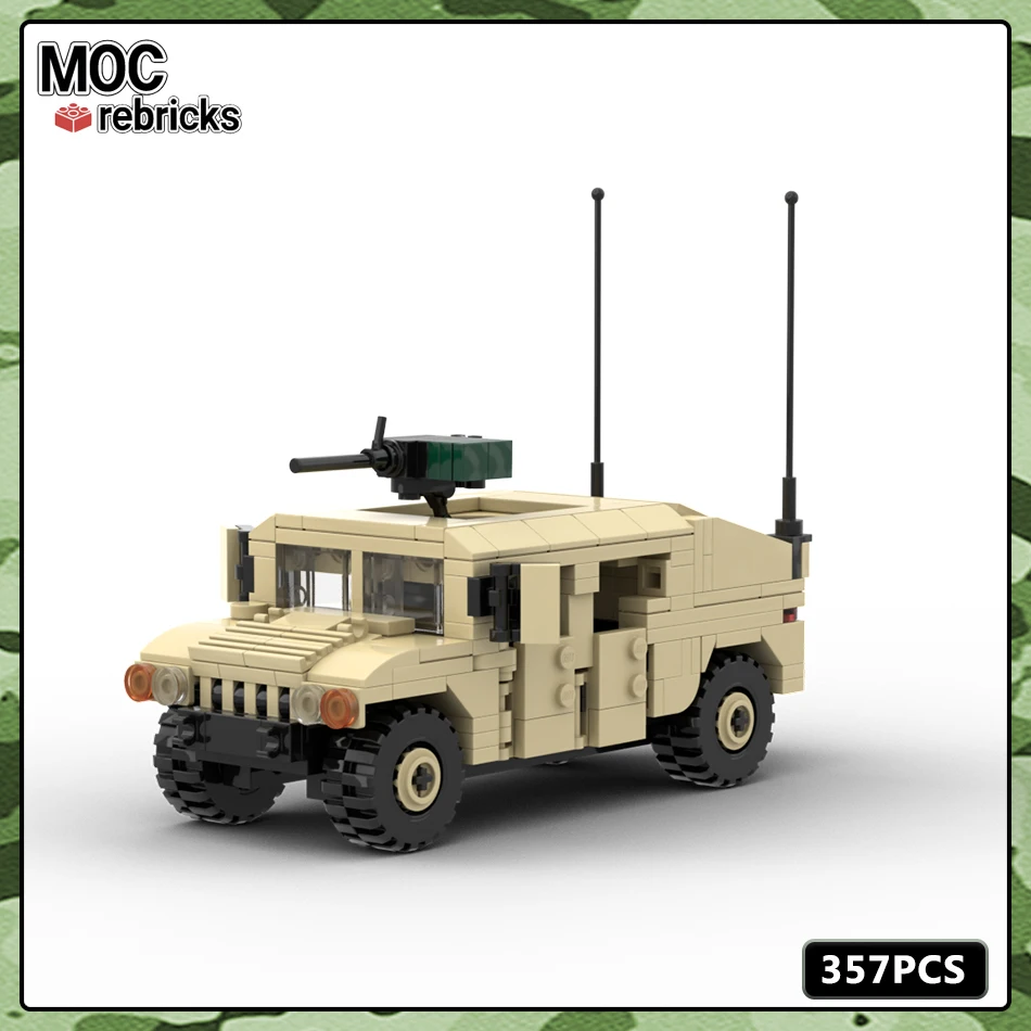 

MOC Military Series Build Block US Army Humvee Infantry Fighting Vehicle Building Block Model Kids Gift Educational Toys