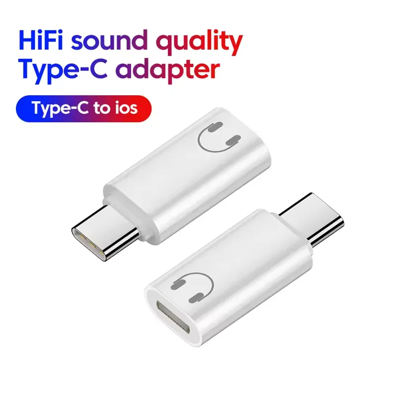 Type C to Lightning Headphone Adapter For iPhone 15 16 iPad Notebook Huawei Voice Call IOS Female to USB C Male Audio Converter