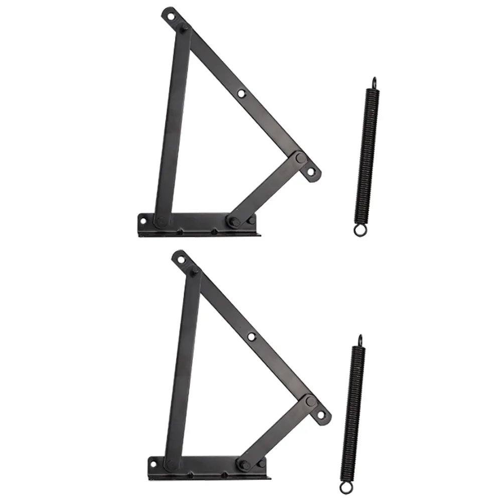 1Pair Lift Up Spring Hinge for Sofa Bed Cabinet Drop Down Folding Furniture Hinges Heavy Duty Self Closing Lid Support Hinge