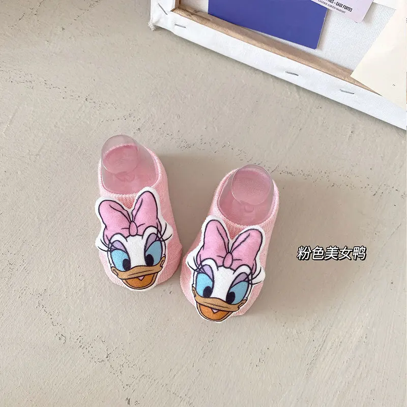 Cartoon Mickey Baby summer Anti Slip Short Socks Newborn Infant Boy Girl Cotton Thick Warm Floor Sock Toddler Kids Accessories