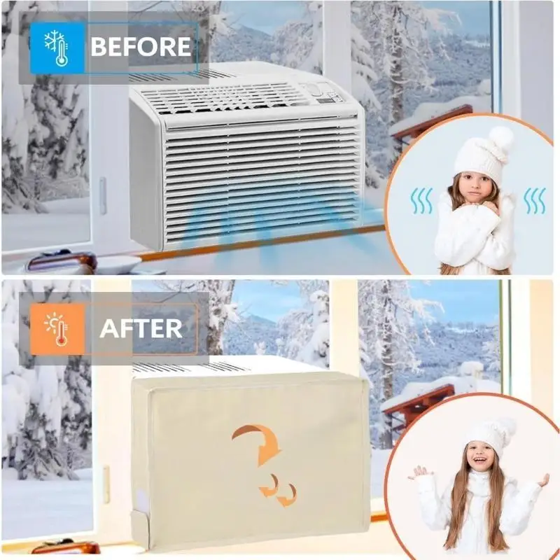 

Защитная крышка с тройной изоляцией для оконного кондиционера для дома и офиса