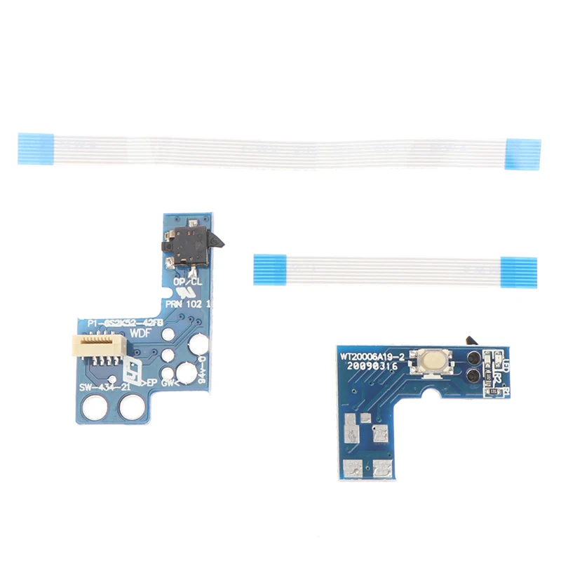 Power On Off Reset Switch Board, 8Pin Flex Ribbon, Peças de reparo para PS2, 70000, 90000, 1Set