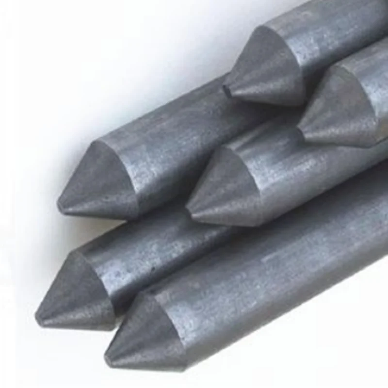 1pcs High Density Graphite Carbon Rod Pointed Cone 99.99% Graphite Black Electrode Graphite Rod Length=175mm Diameter=6-25mm