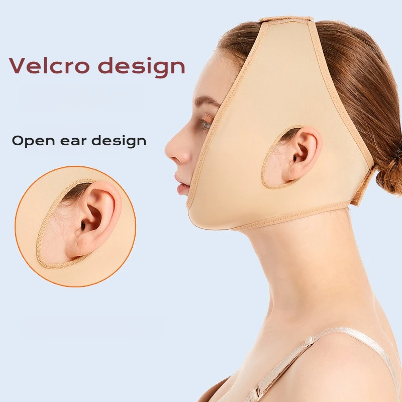 قناع الوجه للذقن المزدوج، حزام رفع الوجه على شكل حرف V، حزام شد الوجه القابل لإعادة الاستخدام للعناية بالبشرة من Jawline Contour للرجال والنساء للاستخدام المنزلي #3