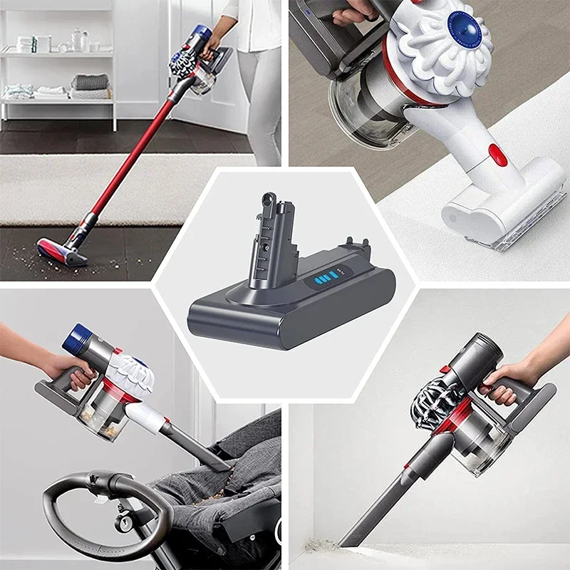 Для батареи Dyson V10 25,2 В 3000 мАч SV12 V10 Fluffy V10 Animal Absolute M Otorhead Напоминание Замена литиевой батареи