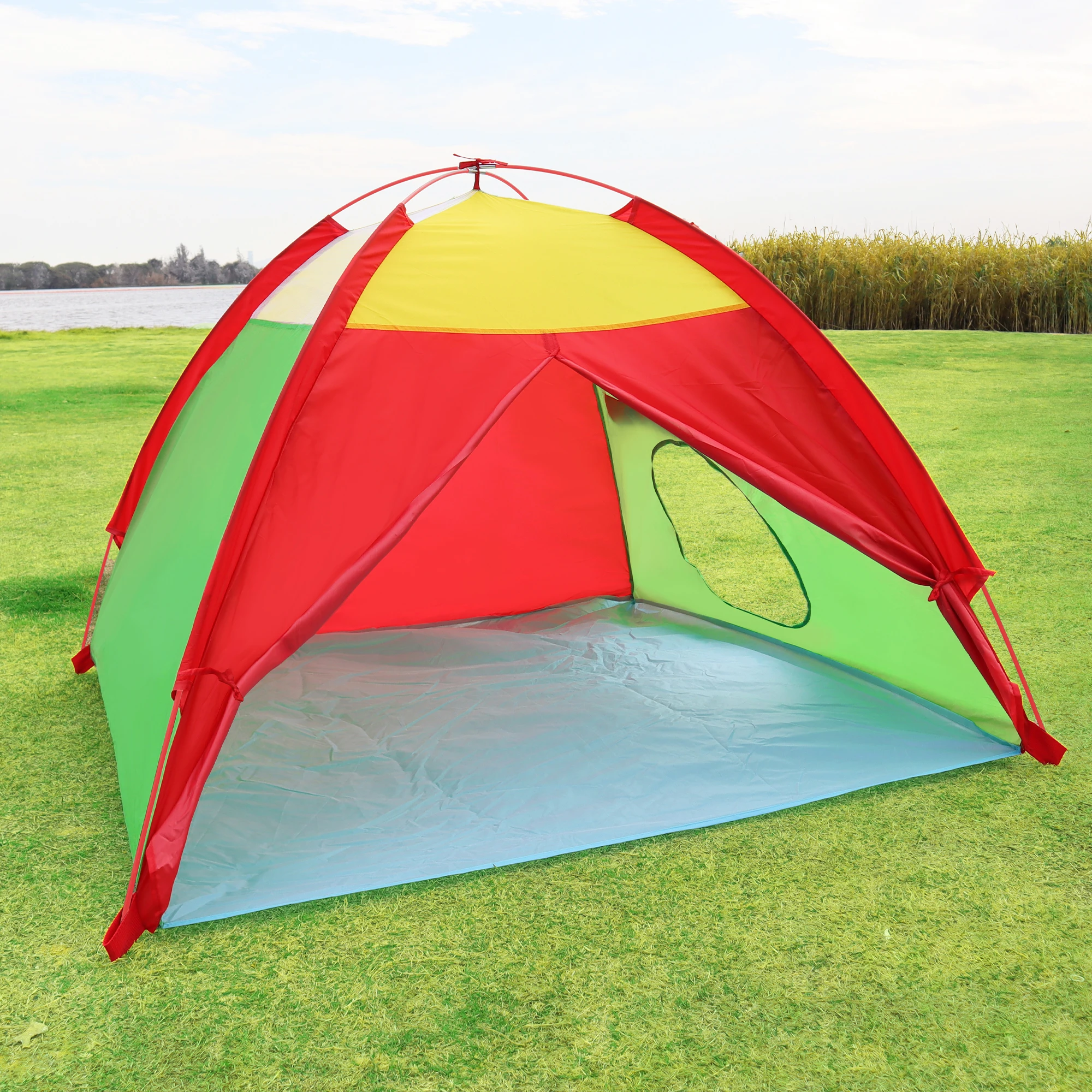 Tente de jeu pour enfants, maison de jeux pour garçons et filles, ensemble de tente de plage pop-up imaginative pour tout-petits, cadeau amusant d'intérieur et d'extérieur