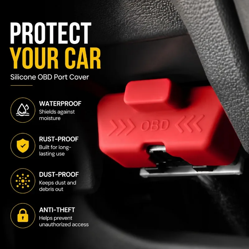 Universal Silicone OBD Port Protective Sleeve Waterproof Dustproof Diagnostic Interface Cover Anti-corrosion Connector Guard Fit