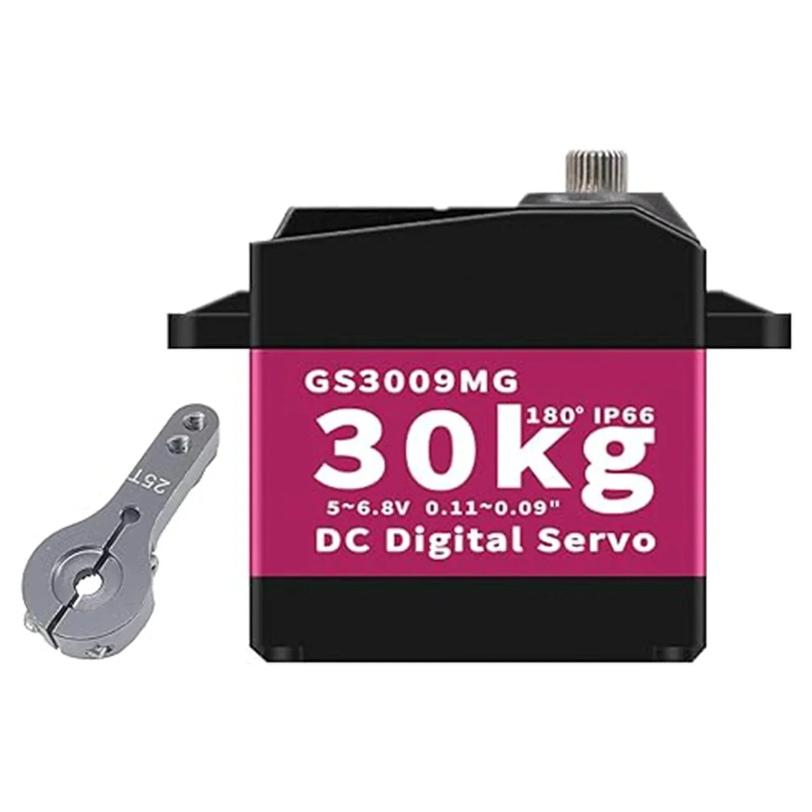 GOTECK 20/30KG Digital Servo,Full Metal Gear Waterproof Steering Servo,with 25T Servo Horn for 1/8 1/10 RC Crawler Car Boat DIY