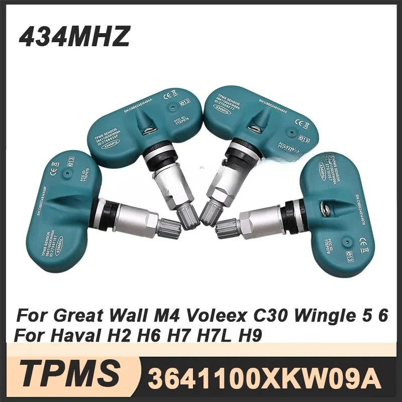 

4 шт. 3641100XKW09A 434 МГц TPMS датчик контроля давления в шинах для Great Wall Hover H2 HAVAL H9 H5