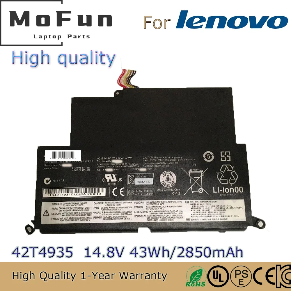 

Brand New High quality 42T4935 14.8V 43Wh Laptop Battery for Lenovo Thinkpad Edge E220S S220 42T4932 42T4933 42T4934 42T4976 etc