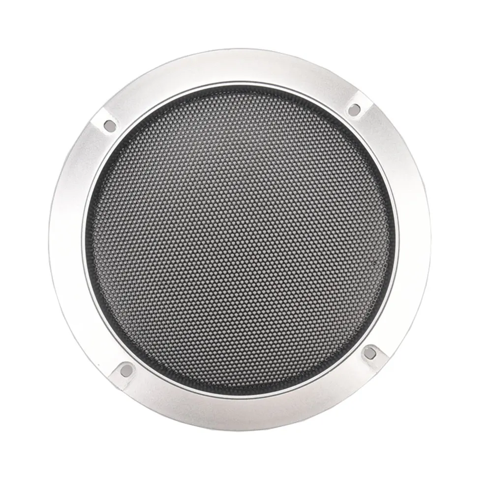 YuXi 8-INCH Silvery Speaker Net Cover High-grade Car Home Mesh Enclosure Speakers Plastic Frame Metal Iron Wire Grilles