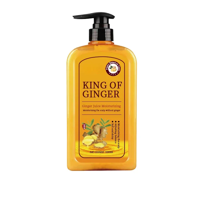 500ml Ginger shampoo ginger juice shampoo dandruff removal itching relief moisturizing shampoo soft fluffy glossy