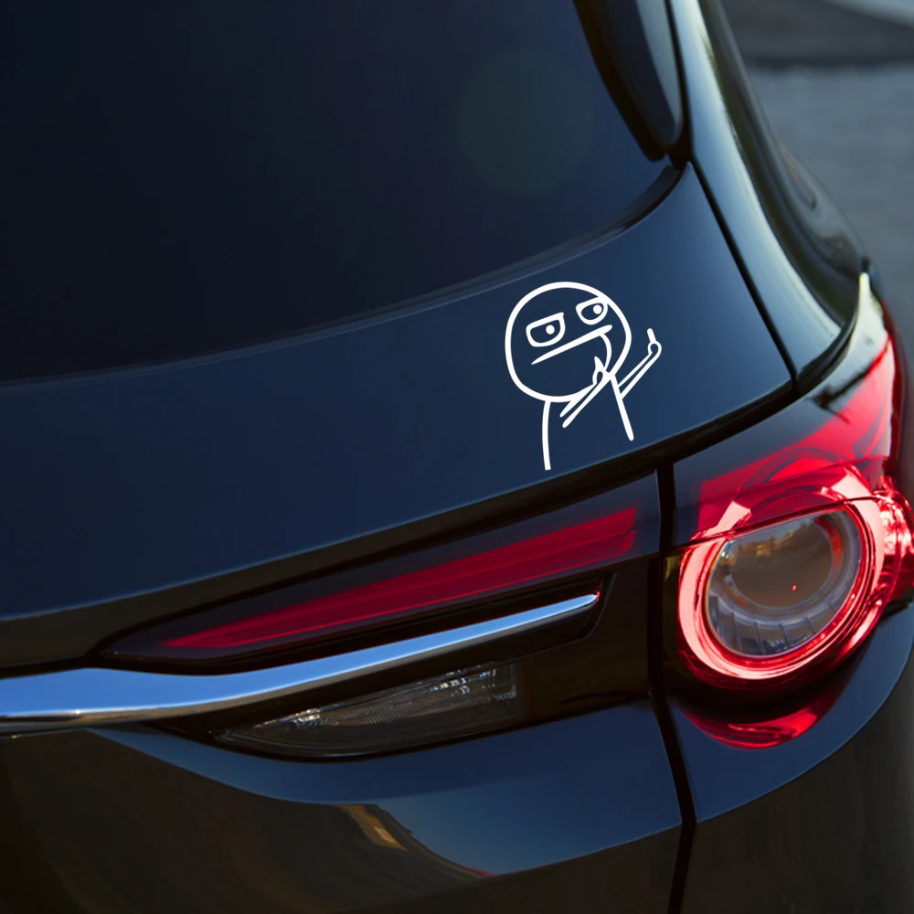 

Car Cartoon JDM Funny Middle Finger Sticker Decal for Infiniti FX FX35 FX37 FX45 FX50 QX30 QX4 QX50