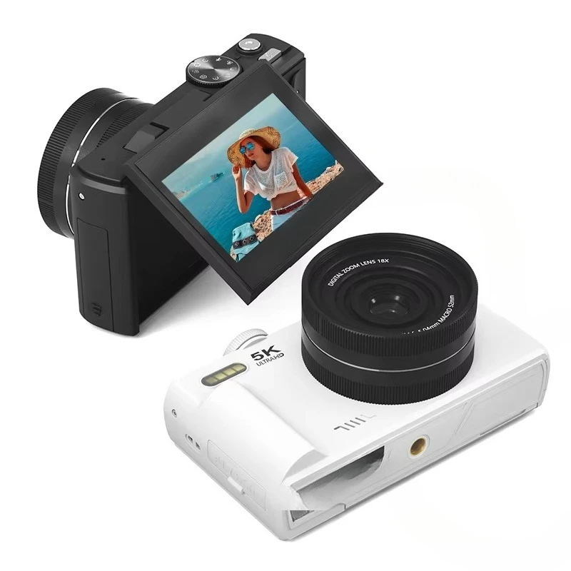 

Digital photography camera 3.0 inch flip screen WIFI 18X digital zoom 4k retro Vlog recorder