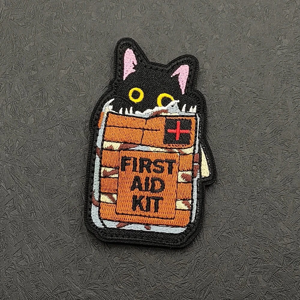 Mixed Style Embroidered Patches Set Hook And Loop Cartoon Russian Slogan Fitness Food Animal Badges for Backpack Jacket Vest