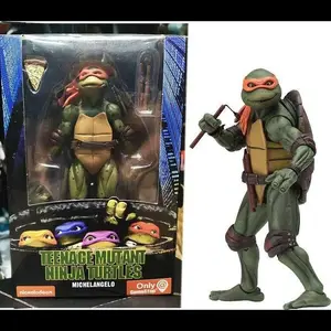 Dalam Stok Neca Turtles Klub Pizza Gaya Film 1990 Raphael Leonardo Michelangelo Donatello Tokoh Aksi Anime Model Mainan Hadiah 8 sosok kura-kura ninja mutan penjualan terbaik - №