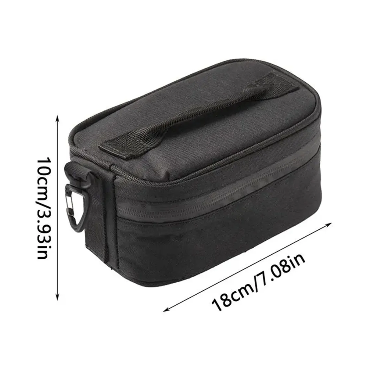 Picnic Lunch Box Bag Zipper Camping Insulation Bag Handle Design Zipper Lunch Box Bag with Rotating Hook for Adults