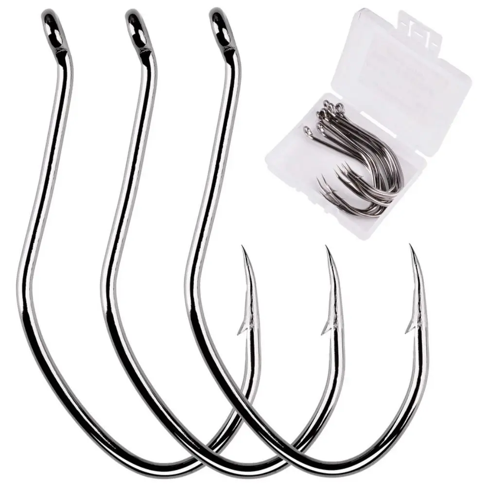 Catfish Fishing Hook Set, isco vivo, Jig Fishhook, Fly Acessórios de pesca, ganchos farpados, gancho do mar