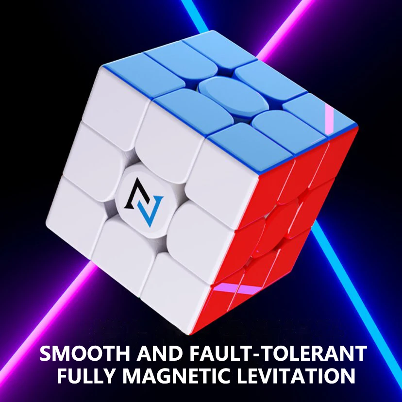 

SENGSO Magnetic Speed Cube 3X3 | Fully Magnetic levitation Competition Professional Cube Stickerless Puzzle for Kids & Adults