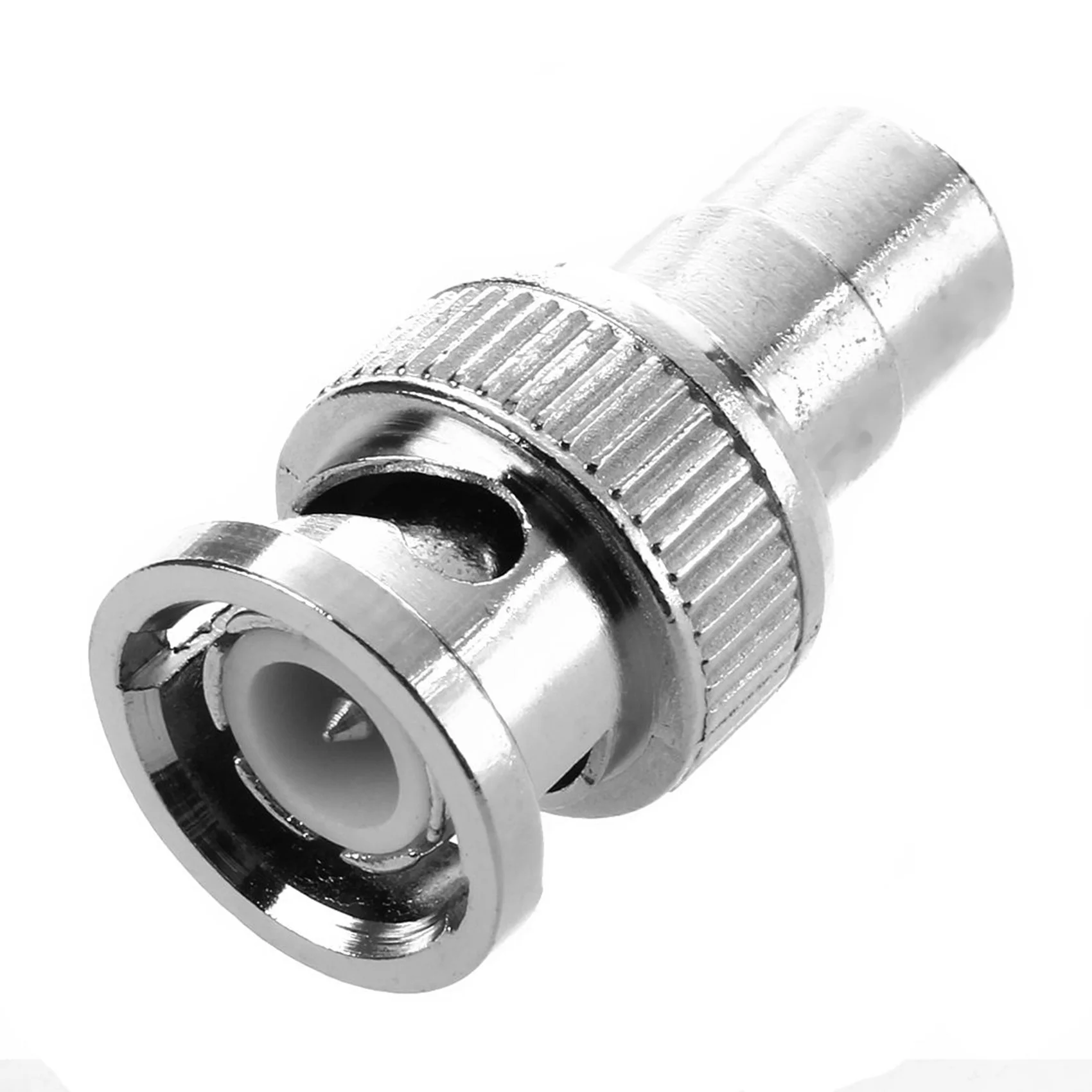 Y42A-10 Pcs BNC Male Plug To RCA Female RF Coaxial Connector For CCTV Video