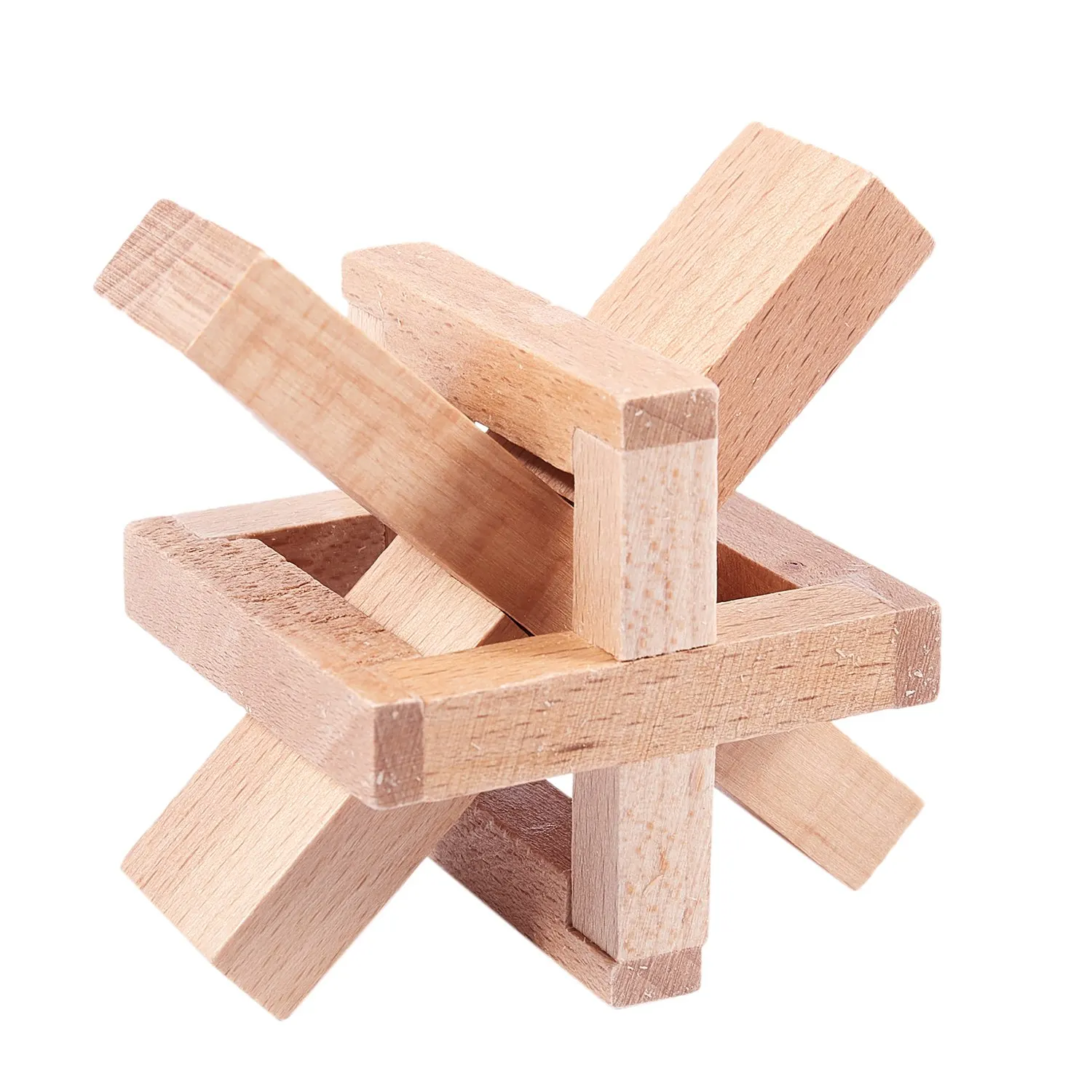 Siege in legno blocca il Perplexing X in una scatola Puzzle logico Puzzle di bava Rompicapo Giocattolo intellettuale