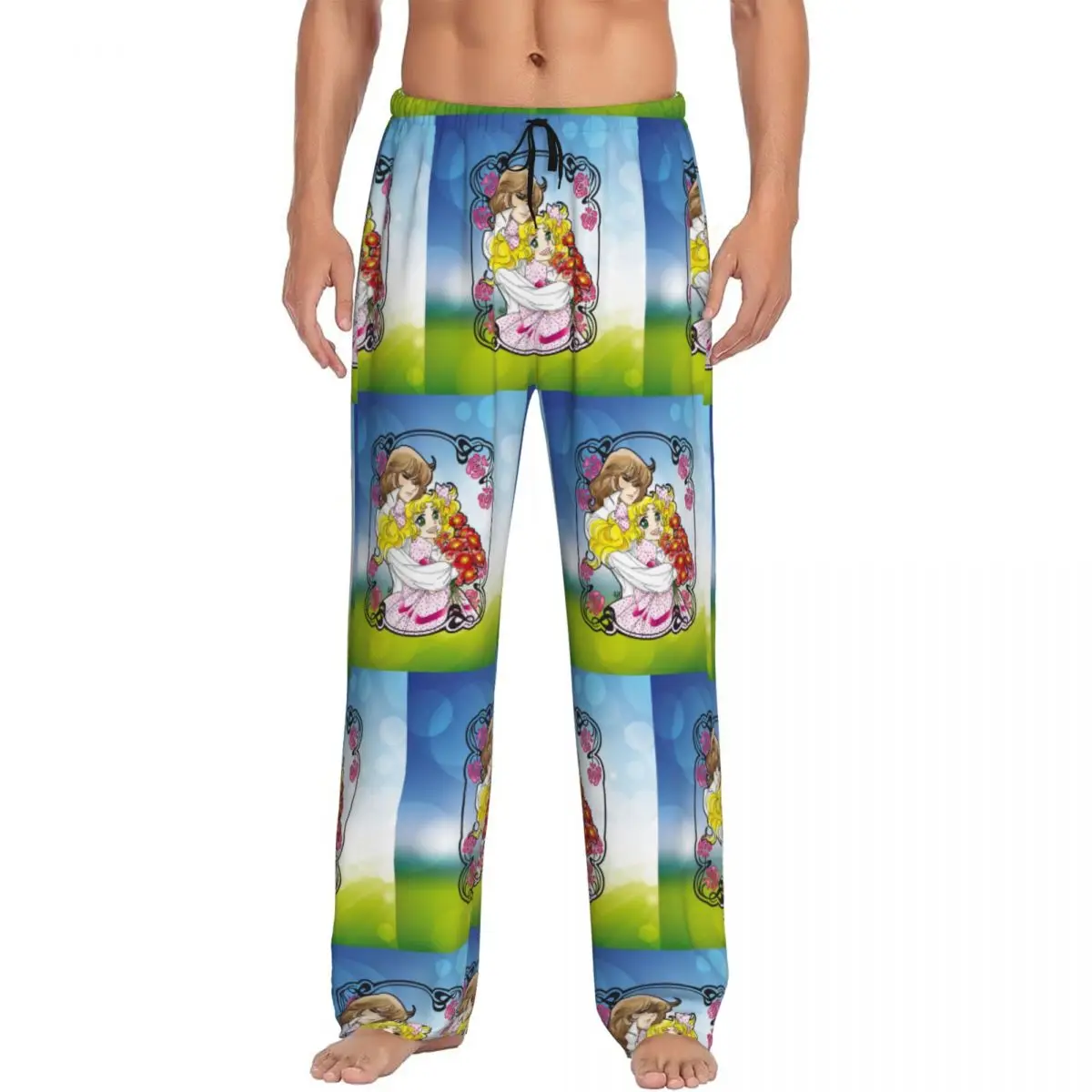 

Custom Candy And Terence Pajama Pants Men Anime Manga Sleepwear Lounge Sleep Bottoms Stretch with Pockets