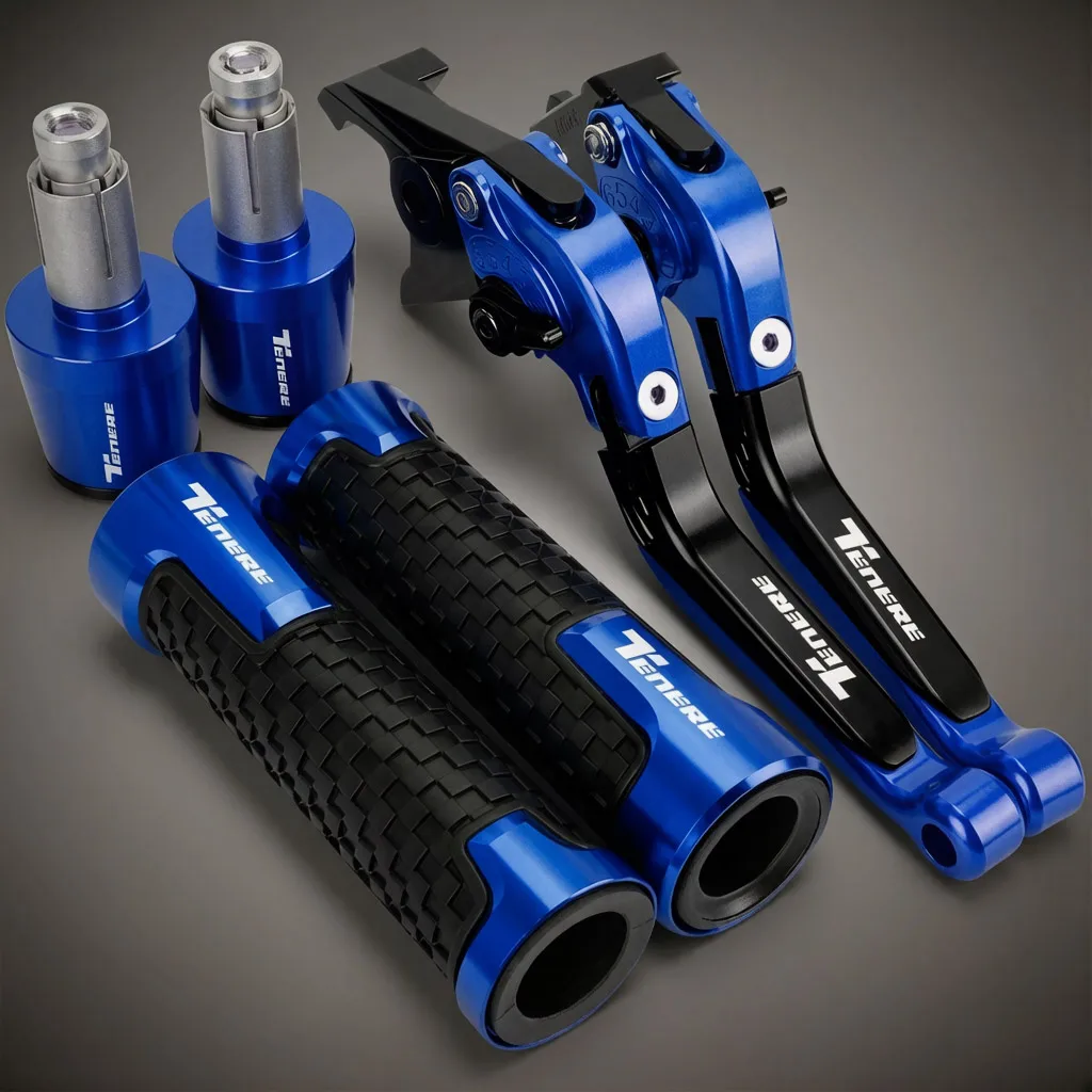 

Motorcycle Clutch Lever Brake Levers Handlebar Handle Hand Grips Ends For YAMAHA TENERE 700 900 2019-2023 XTZ 700 XTZ700