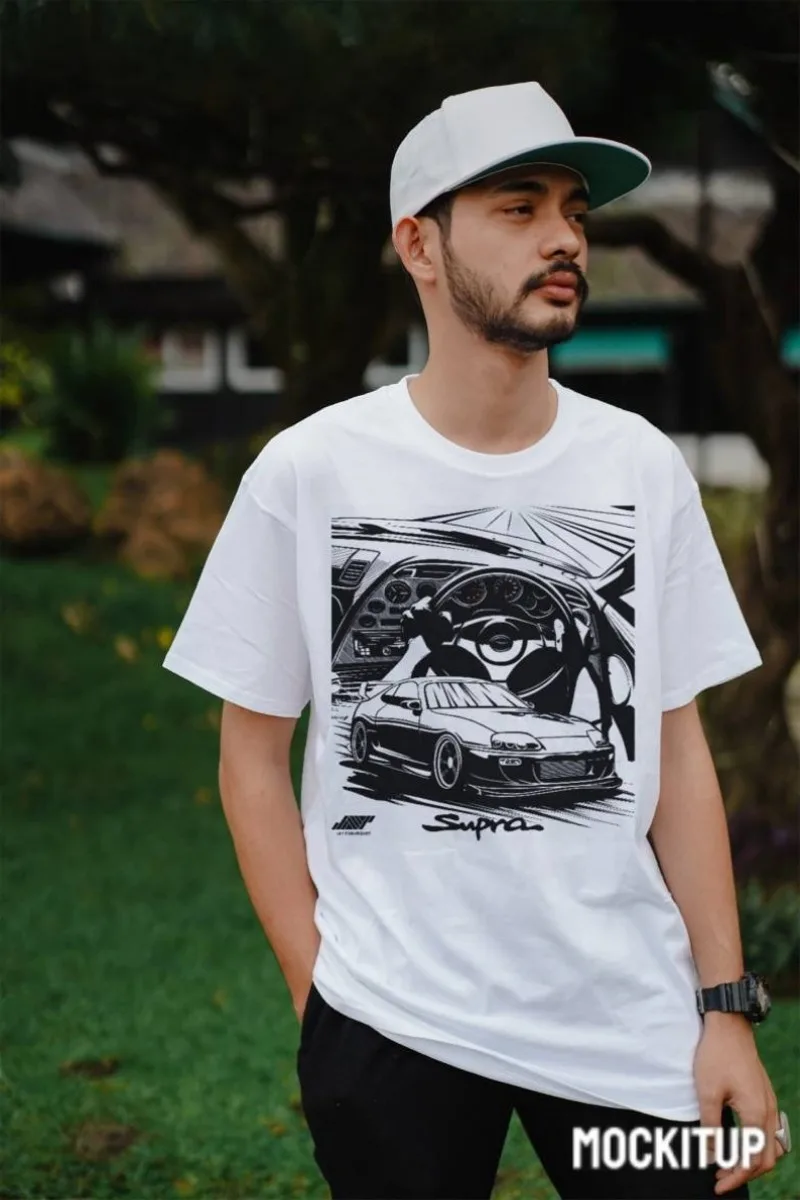 JDM Legends Car Toyota.GR.GRSupra Mk4 instan download.png 2024 Men T Shirt Casual  Car fans Logo Enthusiast T-shirt Graphic Summ