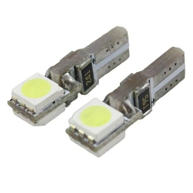 2pcs t5 bulb+2pcs car led lamp connector T5 bulb holder adaptor for led bulb auto t5 wedge base socket for led reading lamp