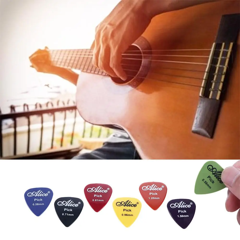 0.58 - 1.5 mm Multiple Color 1 Box Bass ABS Guitar Picks Guitar Accessories Mediator Plectrum