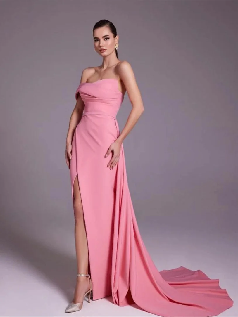 

Arabian Night Elegant Evening Dresses Floor-Length Party Dresses Pink Prom Gowns Customized 2025 Luxurious فساتين سهرة